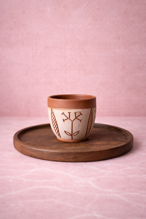 Handcrafted Mitti cup for water